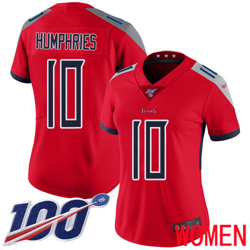Tennessee Titans Limited Red Women Adam Humphries Jersey NFL Football 10 100th Season Inverted Legend